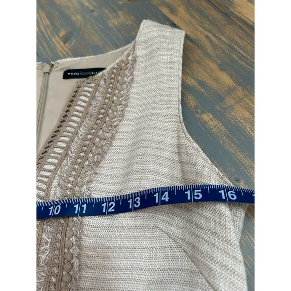 White House Black Market Beige Asymmetrical Dress - Picture 13 of 15